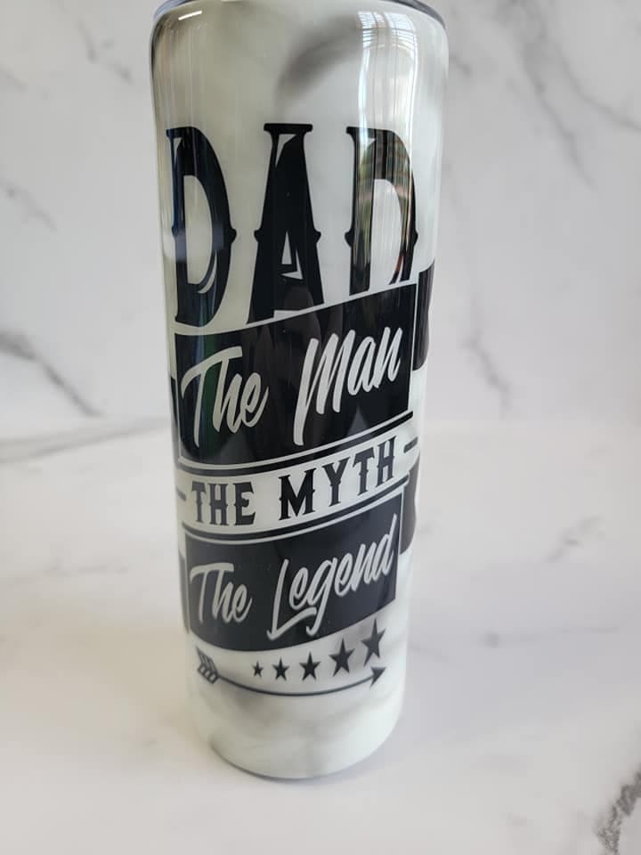 DAD THE MAN THE MYTH THE LEGEND TUMBLER