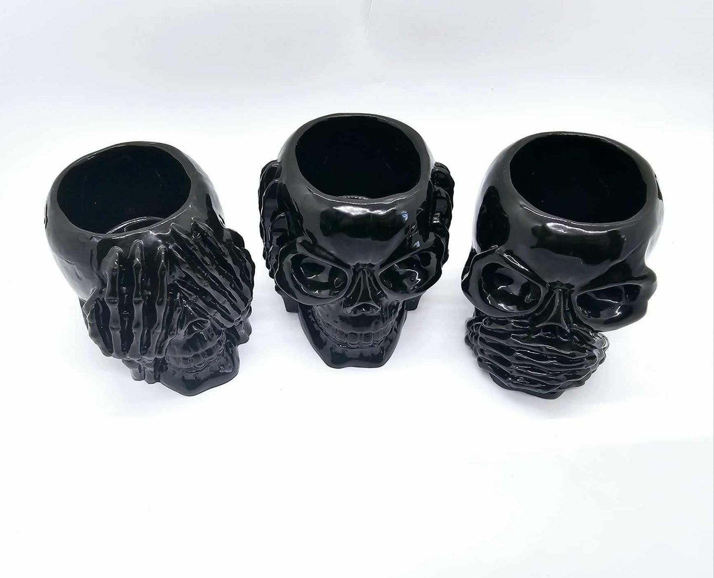 SEE, HEAR, SPEAK NO EVIL EPOXY PLANTER/SHOT GLASSES