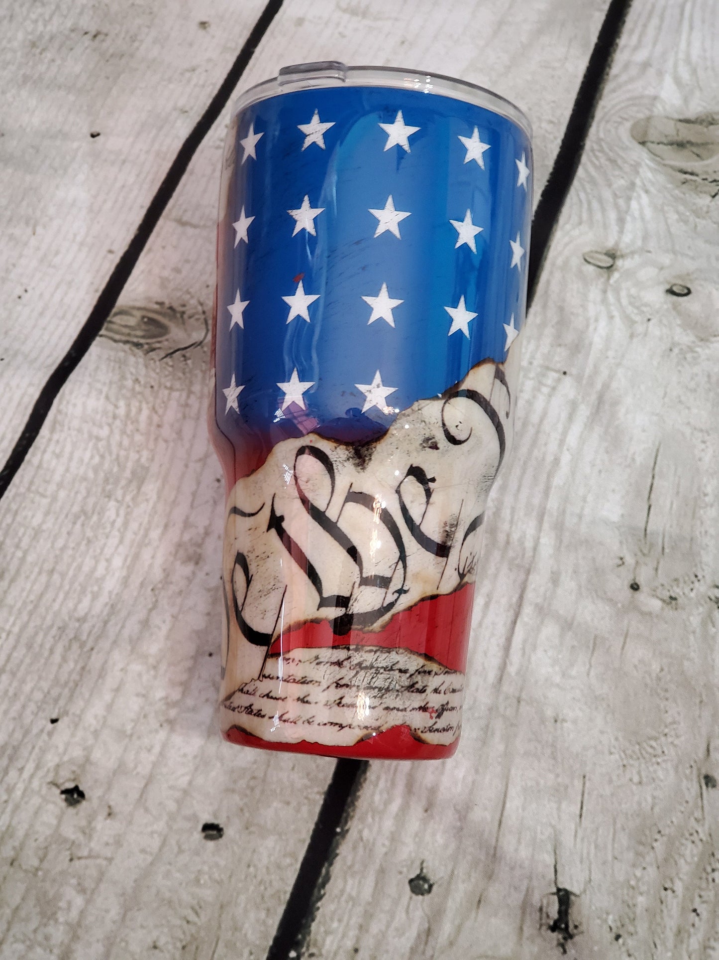 WE THE PEOPLE DISTRESSED TUMBLER