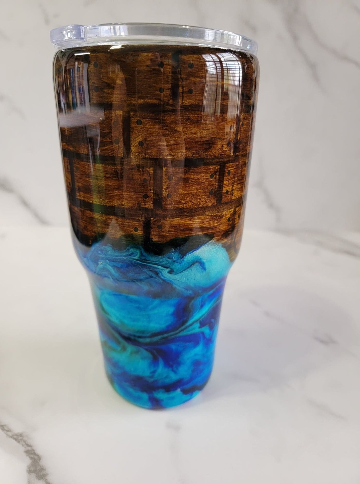 KRAKEN WOODEN SHIP TUMBLER