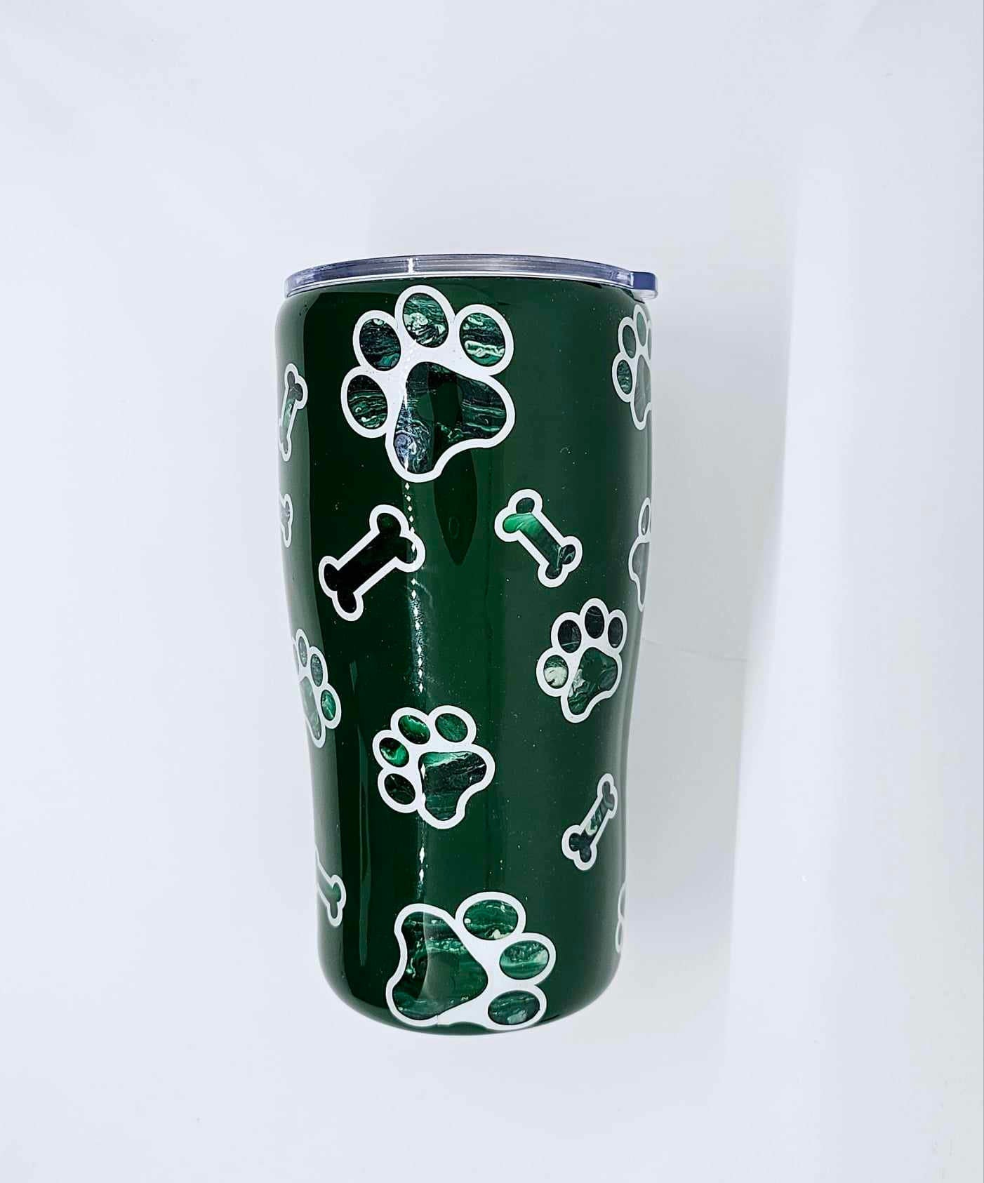 PAW PRINT AND BONE TUMBLER