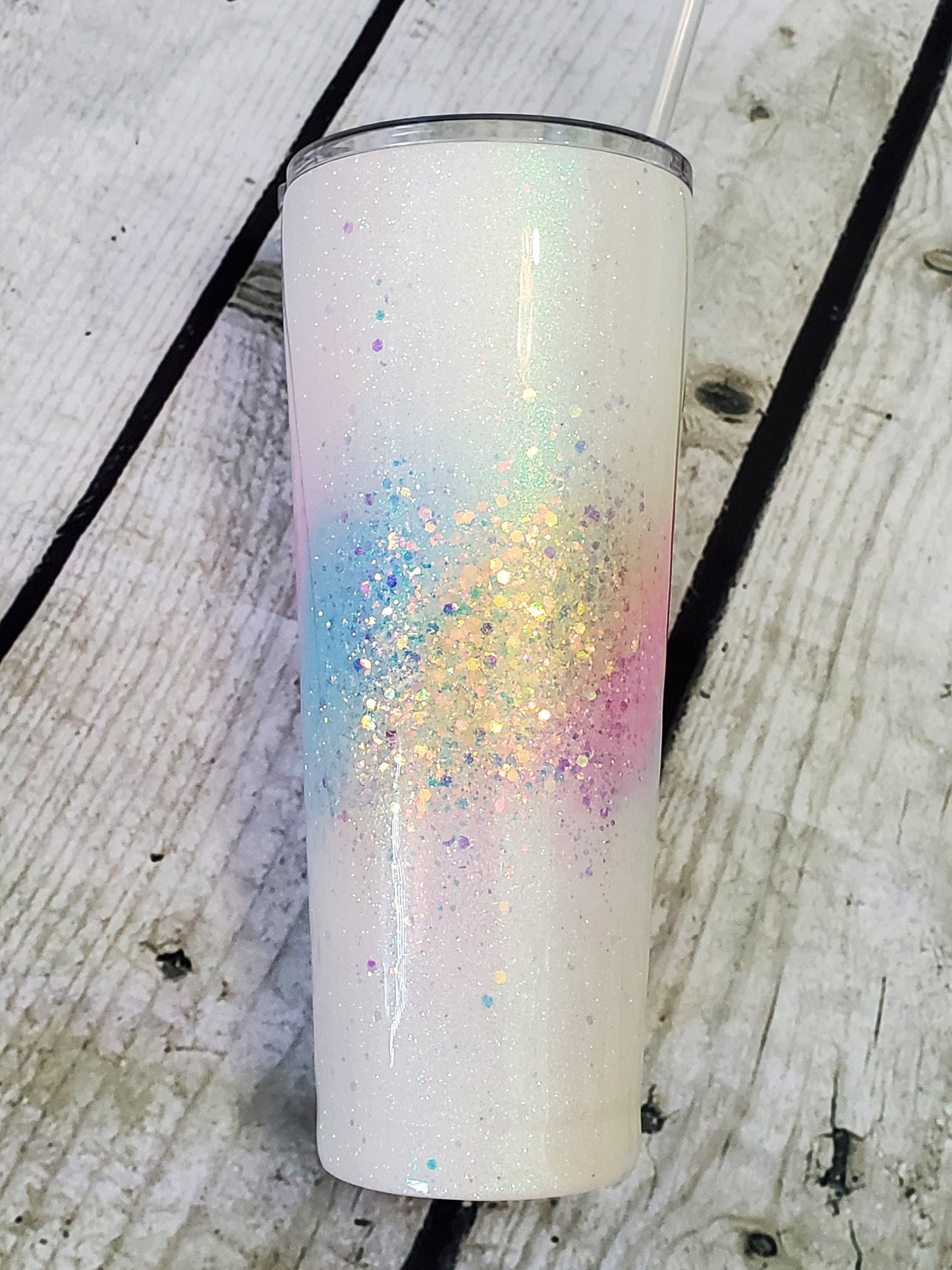 UNICORN BURST GLITTER TUMBLER