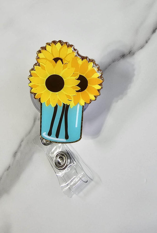 FLOWERS IN A JAR BADGE REEL
