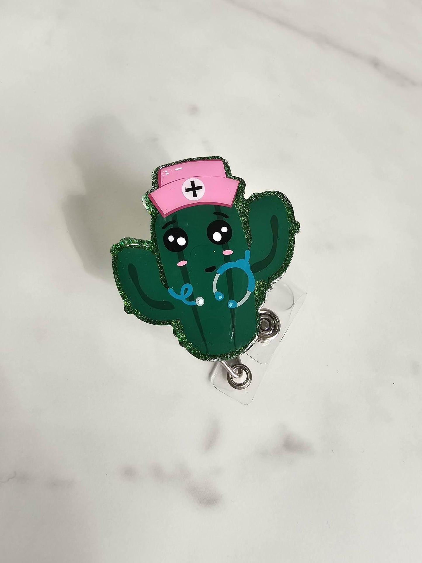CACTUS NURSE BADGE REEL