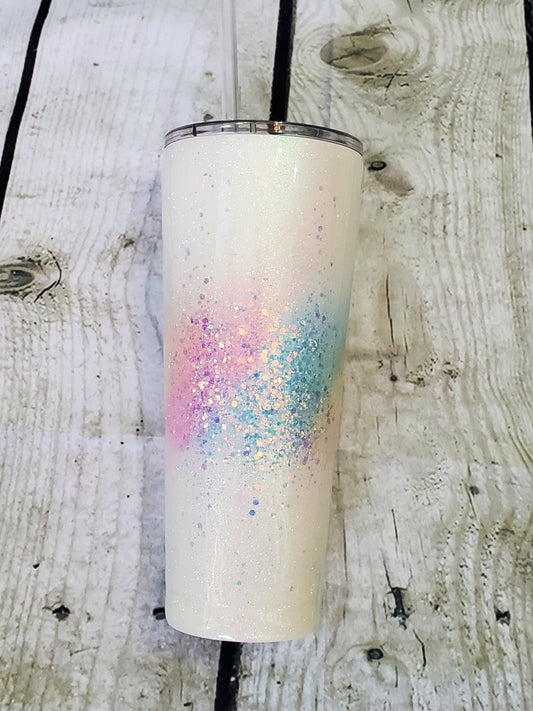 UNICORN BURST GLITTER TUMBLER