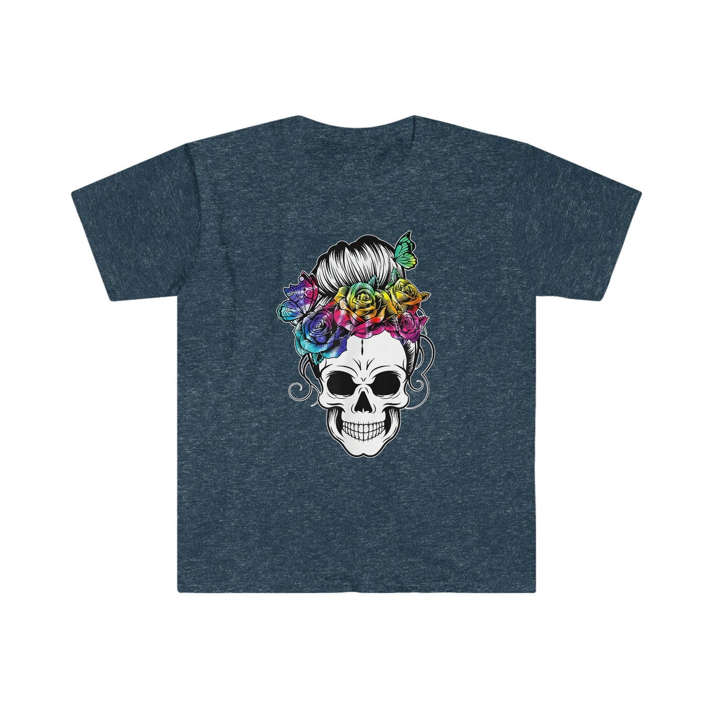 MESSY BUN SKULL T-SHIRT