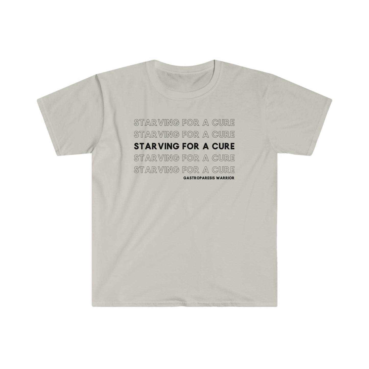 STARVING FOR A CURE GASTROPARESIS AWARENESS T-SHIRT