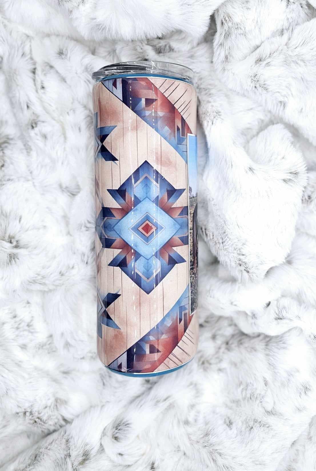 WESTERN STYLE TUMBLER WITH PERSONALIZED PICTURE