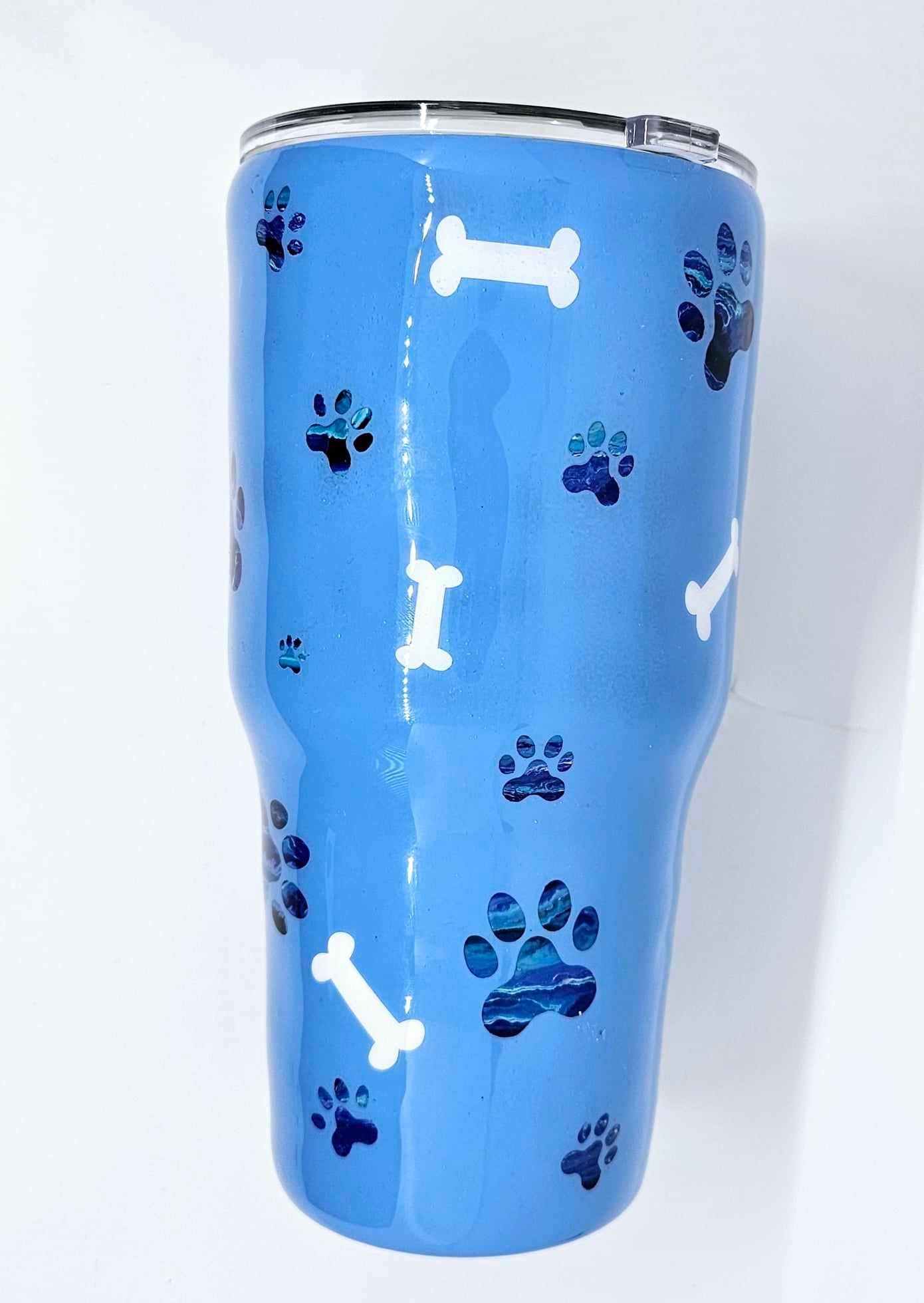 PAW PRINT AND BONE TUMBLER
