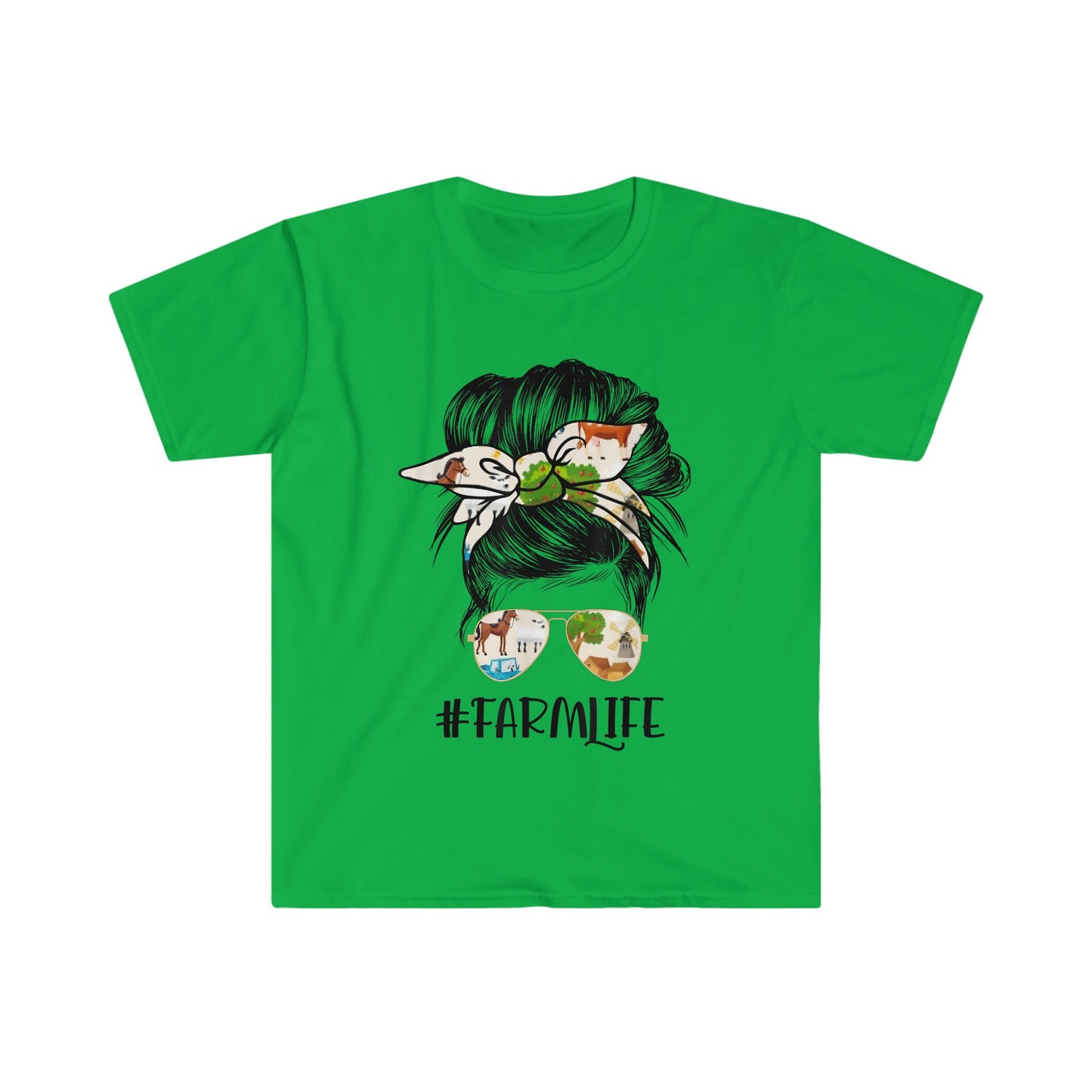 MESSY BUN FARM LIFE T-SHIRT