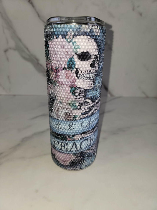 PROTECT YOUR PEACE RHINESTONE TUMBLER