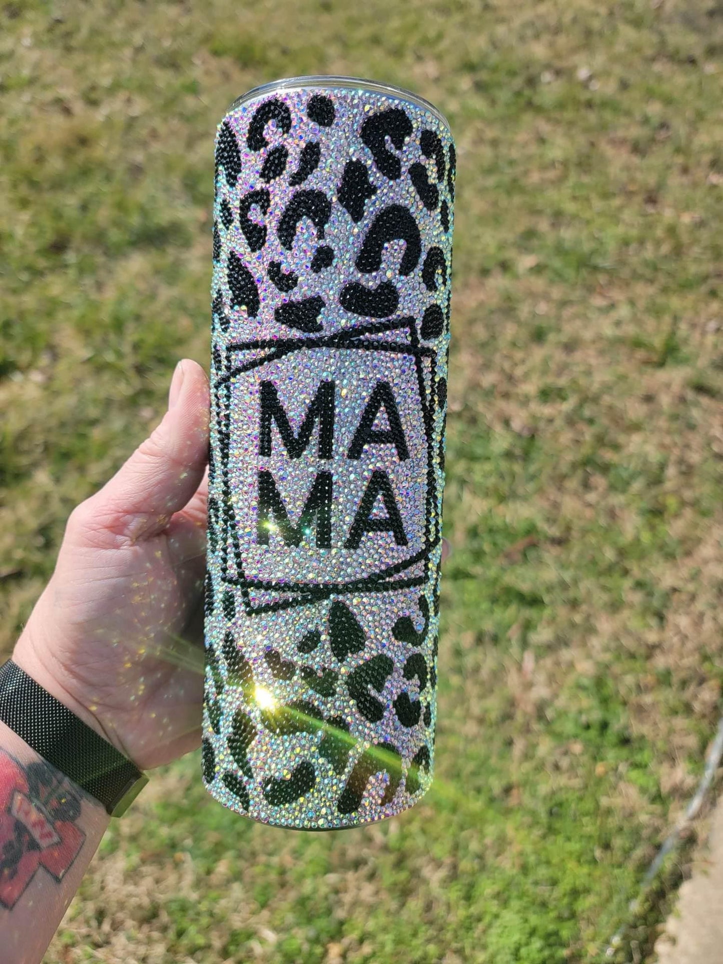 MAMA RHINESTONE TUMBLER