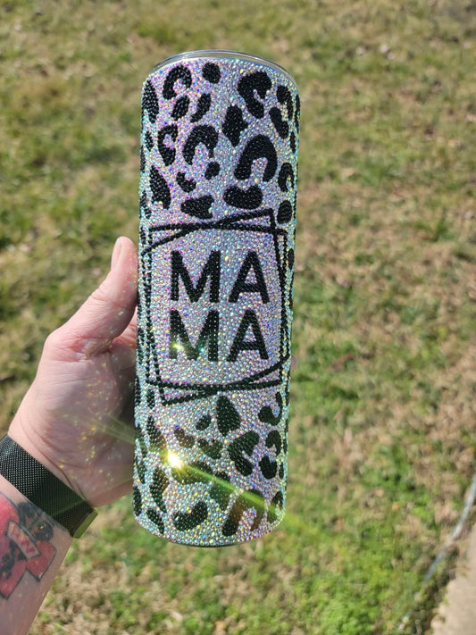 MAMA RHINESTONE TUMBLER