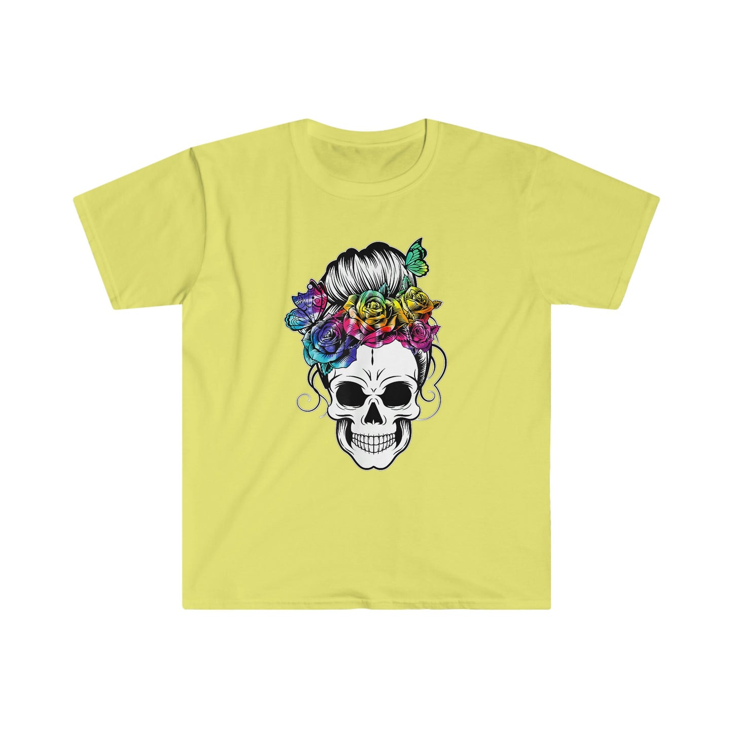 MESSY BUN SKULL T-SHIRT