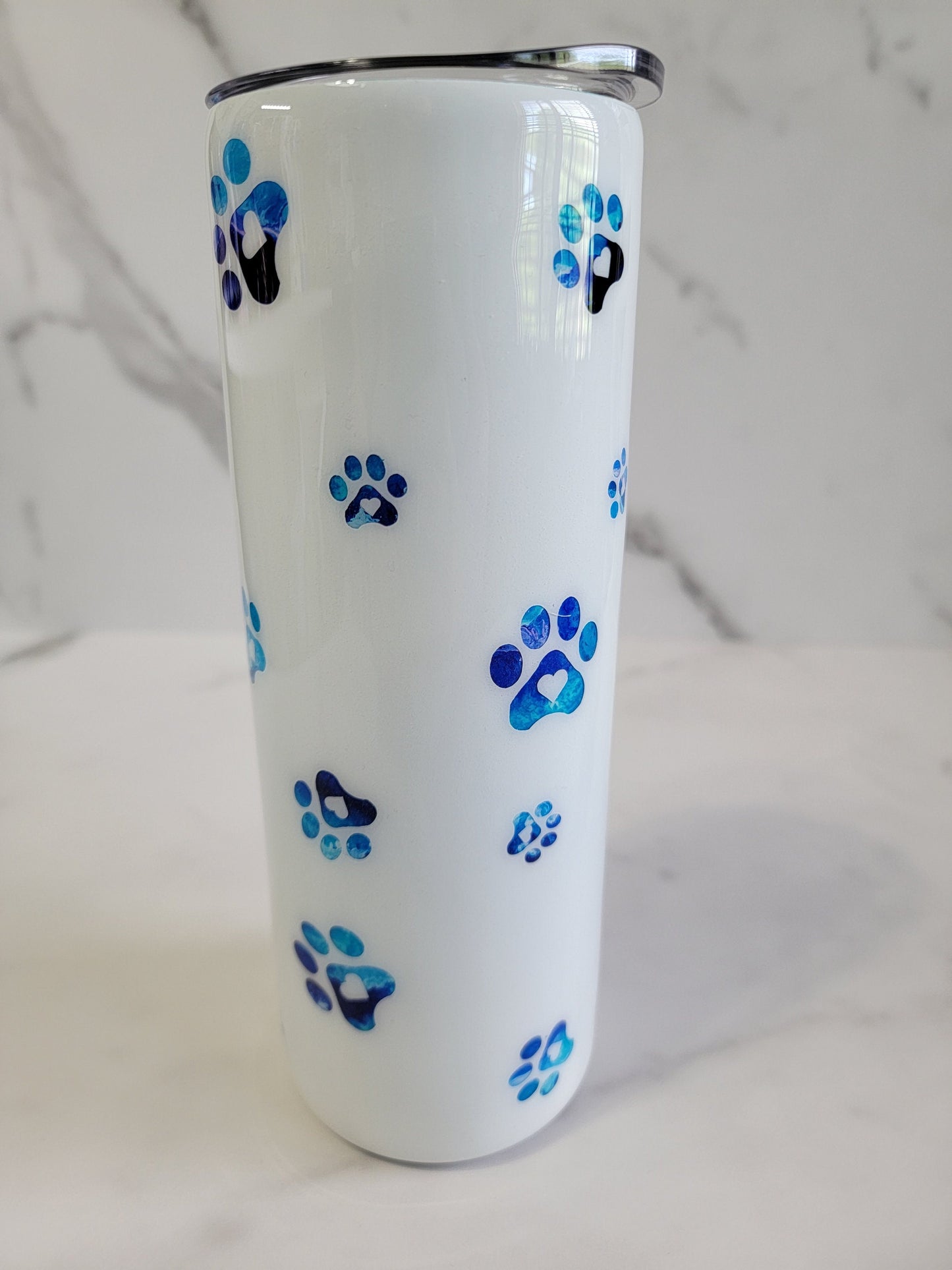 PAW PRINT AND HEARTS TUMBLER