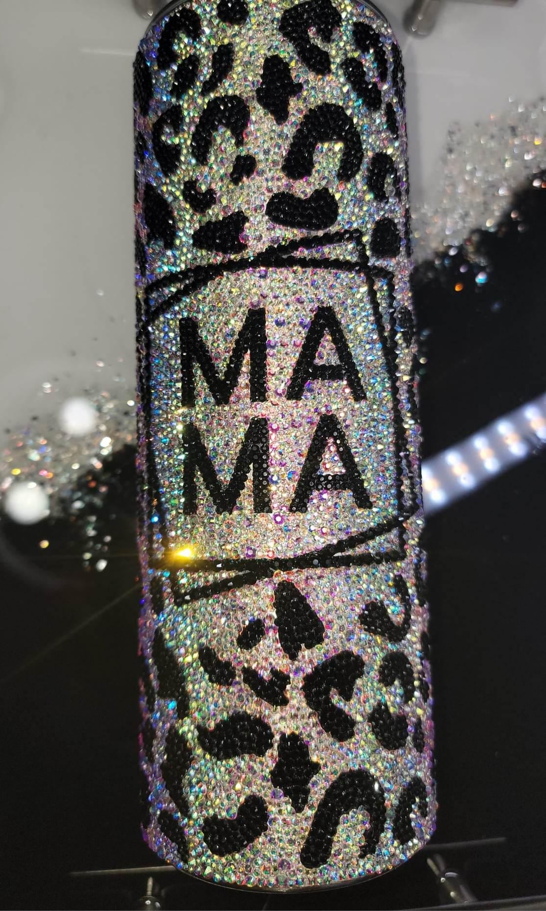 MAMA RHINESTONE TUMBLER