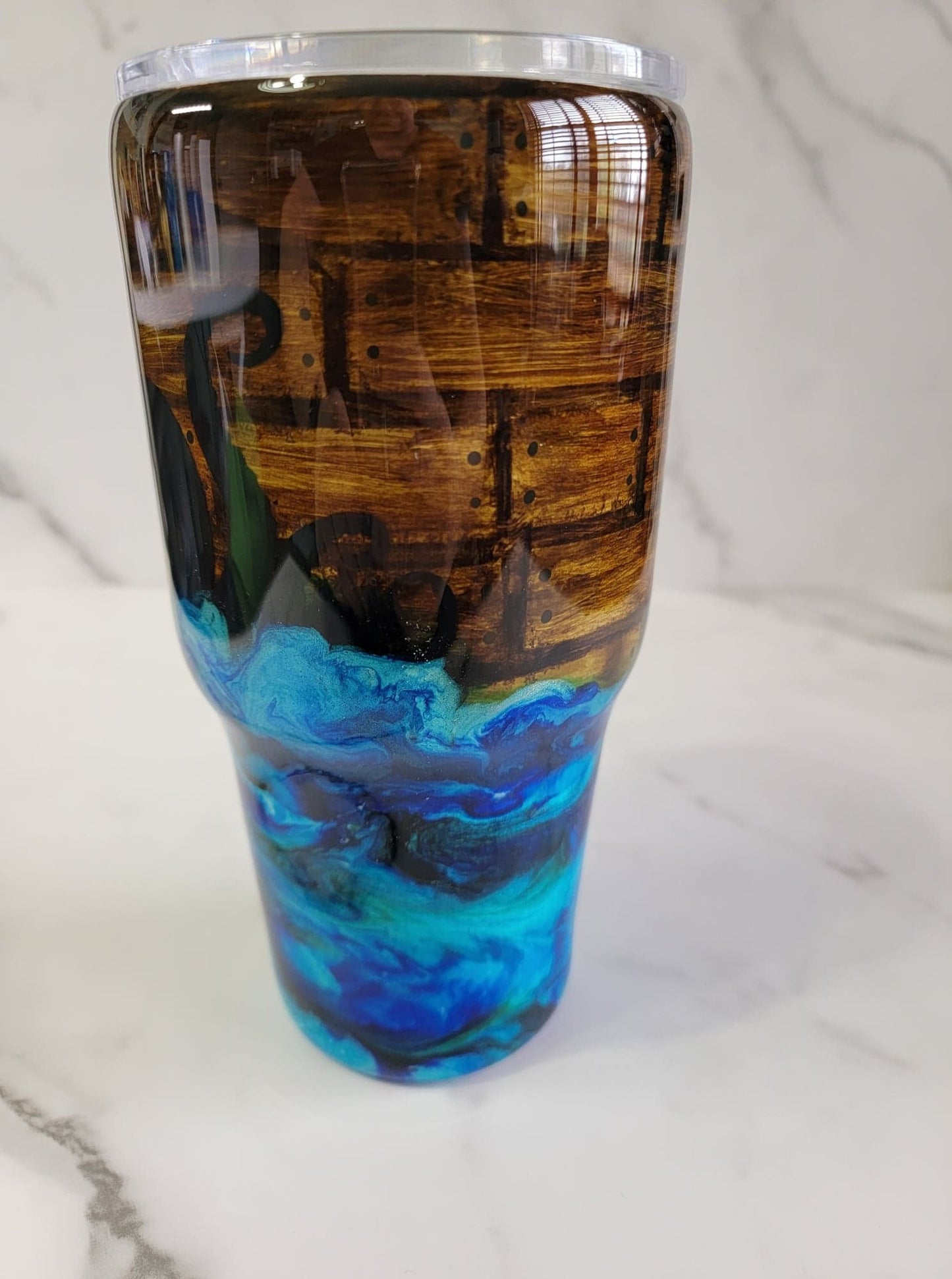 KRAKEN WOODEN SHIP TUMBLER